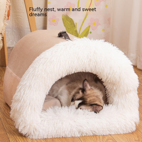 New Splice Portable Pet Nest Portable Autumn And Winter Warm Dog Nest