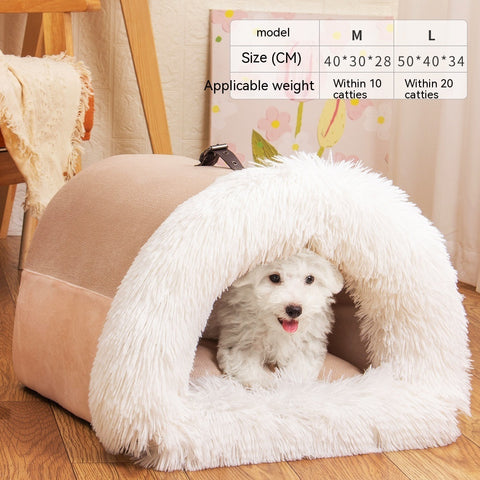 New Splice Portable Pet Nest Portable Autumn And Winter Warm Dog Nest