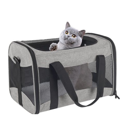 Portable Breathable Foldable Crossbody Dogs And Cats Pet Bag