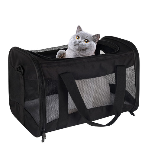 Portable Breathable Foldable Crossbody Dogs And Cats Pet Bag