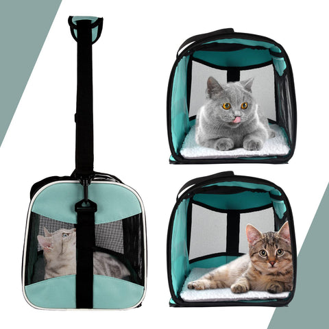 Portable Breathable Foldable Crossbody Dogs And Cats Pet Bag