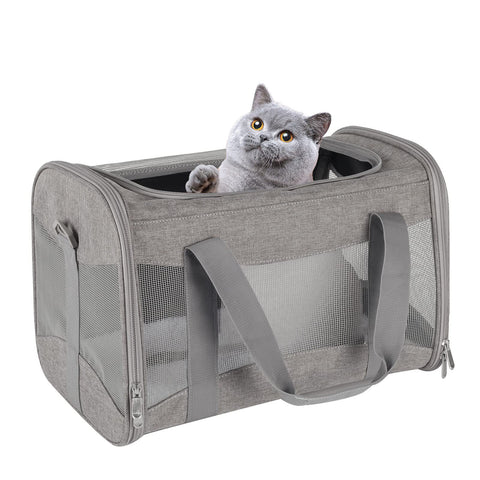 Portable Breathable Foldable Crossbody Dogs And Cats Pet Bag