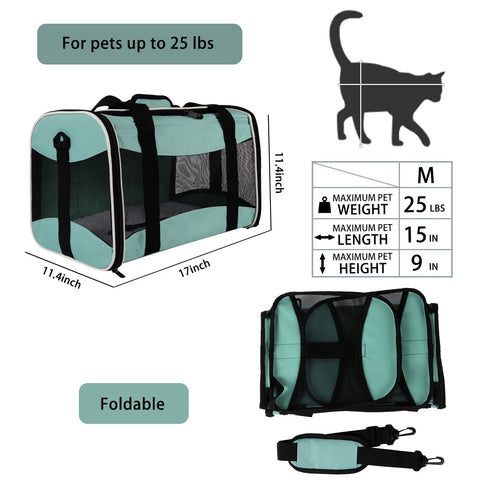 Portable Breathable Foldable Crossbody Dogs And Cats Pet Bag