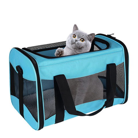 Portable Breathable Foldable Crossbody Dogs And Cats Pet Bag