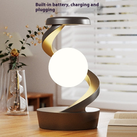 Rotating Moon Desk Lamp With Phone Wireless Charging Sensor Control Table Lamps