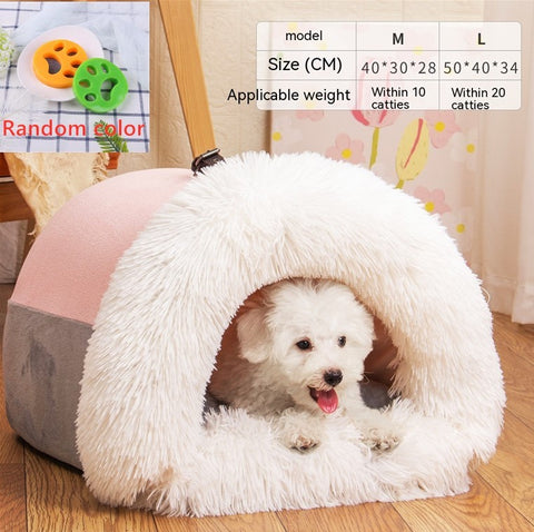 New Splice Portable Pet Nest Portable Autumn And Winter Warm Dog Nest